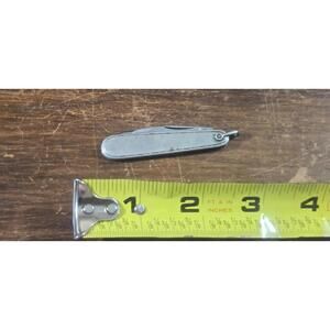 Compact Folding Camping Pocket with Dual Blades Pocket Watch Chain Knife